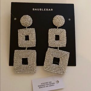 Never worn with tags silver Baublebar earrings !